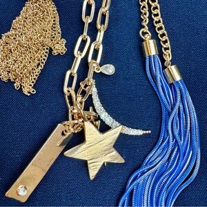 Gold Tone Fashion Necklace Lot